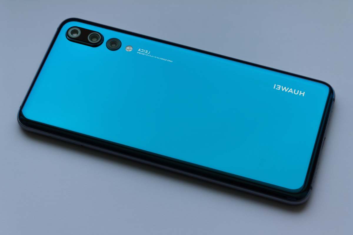 cell phone blue Huawei Android smartphone electronics